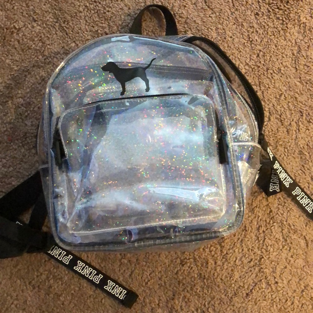 Plastic Pink small backpack